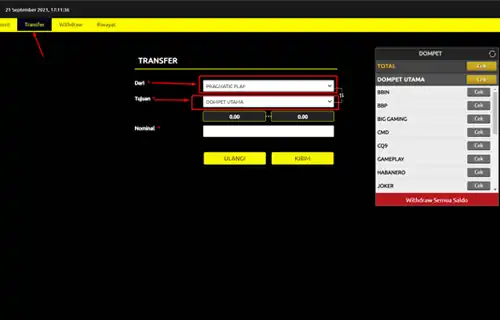 withdraw Gem188